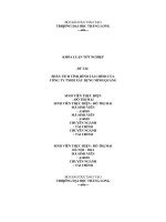 phân tích tình hình tài chính của công ty tnhh xây dựng minh quang