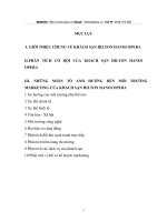 báo cáo thực tập tại khách sạn hilton hanoi opera