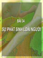 thuyết trinh sinh hoc -sự phát sinh loài người