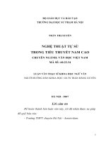 nghệ thuật tự sự trong tiểu thuyết nam cao