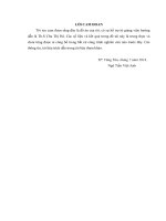 đồ án sản xuất rượu vang từ ca cao bằng chủng leuconostoc oenos