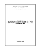 Đồ án QH chung thị xã Phú Thọ - Tỉnh Phú Thọ 2005