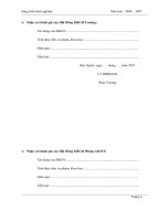 skkn tăng cường giáo dục giới tính cho học sinh lớp 8,9 thông qua giờ học thể dục