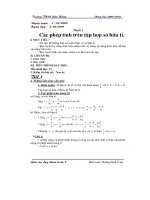 Giáo án dạy thêm môn toán lớp 7