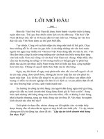 đề tài lập dự án kinh doanh nhà hàng ẩm thực việt nam