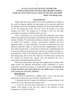 thực trạng suy dinh dưỡng thấp còi và hiệu quả cải thiện khẩu phần cho trẻ dưới 5 tuổi tại vùng ven biển tiền hải thái bình-ttlata