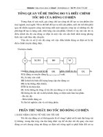 tổng quan về hệ thống đo lường và điều khiển tốc độ động cơ