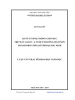 quản lý hoạt động giáo dục trẻ mẫu giáo 5-6 tuổi ở trường mầm non thành phố uông bí tỉnh quảng ninh