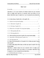 phân tích cơ cấu nguồn vốn và hiệu quả quản lý nguồn vốn tại công ty cổ phần thương mại và dịch vụ vận tải hoàng hà phương