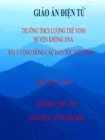 thuyết trình địa lý - cộng đồng các dân tộc việt nam