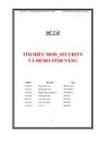 đề tài tìm hiểu mod security và demo tính năng