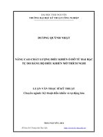 nâng cao chất lượng điều khiển ổ đỡ từ hai bậc tự do bằng bộ điều khiển mờ thích nghi