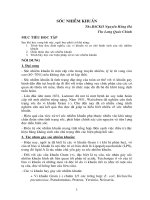 Đề cương bải giảng sốc nhiễm khuẩn