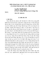 SKKN hiệu trưởng trong công tác chỉ đạo trong phong trào trường lớp xanh, sạch, đẹp an toàn