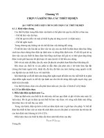 CHỌN và KIỂM TRA các THIẾT bị điện