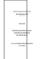 tóm tắt luận án tiến sĩ đạo đức phật giáo với công tác giáo dục thanh thiếu niên tín đồ phật giáo tt huế hiện nay