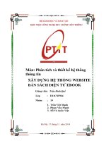 Thiết kế hệ thống website bán sách điện tử online