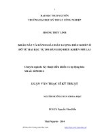 khảo sát và đánh giá chất lượng điều khiển ổ đĩa từ hai bậc tự do bằng bộ điều khiển mờ lai