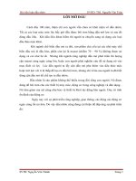 TIỂU LUẬN TỔNG QUAN về dầu NHỜN