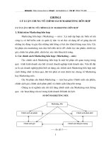 marketing hỗn hợp cho thị trường du lịch