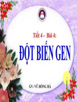thuyết trinh sinh học - đột biến gen