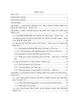 giải pháp tăng cường hợp tác kinh tế việt nam thái lan