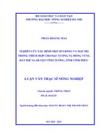 nghiên cứu xác định một số giống và mật độ trồng thích hợp cho đậu tương vụ đông vùng đất phù sa huyện vĩnh tường, tỉnh vĩnh phúc
