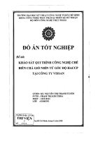 đồ án khảo sát quy trình công nghệ chế biến chả giò nhìn từ góc độ haccp tại công ty vissan - luận văn, đồ án, đề tài tốt nghiệp