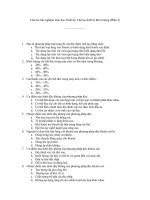 Câu hỏi trắc nghiệm môn thiết kế chế tạo thiết bị môi trường