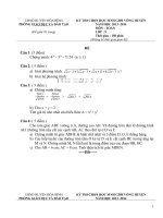 ĐỀ THI CHỌN HỌC SINH GIỎI MÔN TOÁN VÒNG HUYỆN