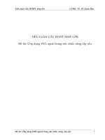 tiểu luận cầu ứng suất nhịp lớn