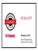 LPTv4  module 26 social engineering penetration testing