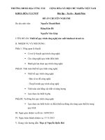 Thiết kế quy trình công nghệ sản xuất biodiesel từ mỡ cá