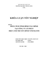 phân tích tình hình tài chính tại công ty cổ phần điện ảnh truyền hình vinematim