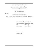 thực trạng và giải pháp về đầu tư phát triển cơ sở hạ tầng kỹ thuật tại hà nội