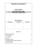 một số biện pháp áp dụng dạy dạng bài thực hành thí nghiệm môn khoa học lớp 5