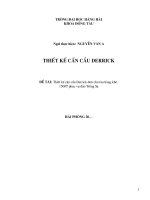 Thiết kế cần cẩu derrick đơn cho tàu hàng khô 1500T phục vụ tại đảo Trường Sa