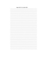 nghiên cứu quy trình sản xuất nước me cam thảo - luận văn, đồ án, đề tài tốt nghiệp