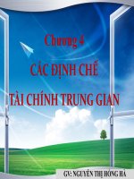 Chương 4  Trung gian tài chính