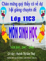 thuyết trình sinh học -điện thế hoạt động và sự lan truyền xung thần kinh