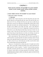 Một số giải pháp hoàn thiện quy trình giao nhận hàng hóa bằng đường hàng khong ở việt nam