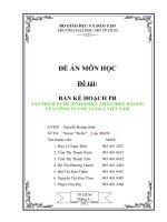 bản kế hoạch pr sản phẩm nước tinh khiết nhãn hiệu dasani của công ty coca-cola việt nam