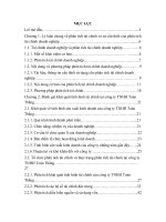 phân tích tài chính và một số giải pháp tài chính nhằm nâng cao hiệu quả hoạt động kinh doanh của công ty tnhh toàn thắng