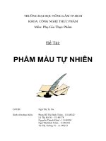 phẩm màu tự nhiên