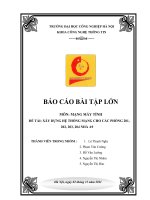 xây dựng hệ thống mạng cho các phòng 201,202, 203, 204 nhà a9