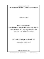 Nâng cao hiệu quả sản xuất kinh doanh pháo hoa tại công ty TNHH một thành viên hoá chất 21