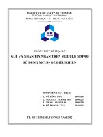 Đồ án thiết kế lý luận gửi và nhận tin nhắn trên module sim900