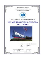 sự mở rộng toàn cầu của wal-mart