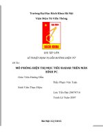 mô phỏng hiện thị mục tiêu radar trên màn hình pc