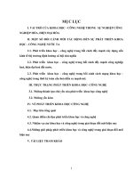 vai trò của khoa học - công nghệ trong sự nghiệp công nghiệp hóa, hiện đại hóa